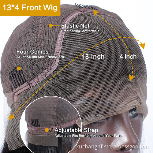 Wholesale Wigs Brazilian Human Hair Lace Front Kinky Straight Virgin Human Hair Wig Glueless Raw Light Yaki Human Lace Wigs